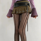 Rayé noir / Taille unique