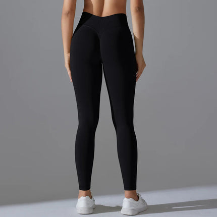 Fitness Sports Leggings Women's High Waist Seamless Yoga Legging Scrunch Butt Breathable Push Up Sports Pants Women Gym Tights PlatiNum