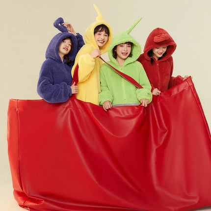 Adults Kids Onesies Soft Long Sleeves Pajamas Dipsy Tinky Winky Po Lala Costumes Home Clothes Women Unisex Homewear