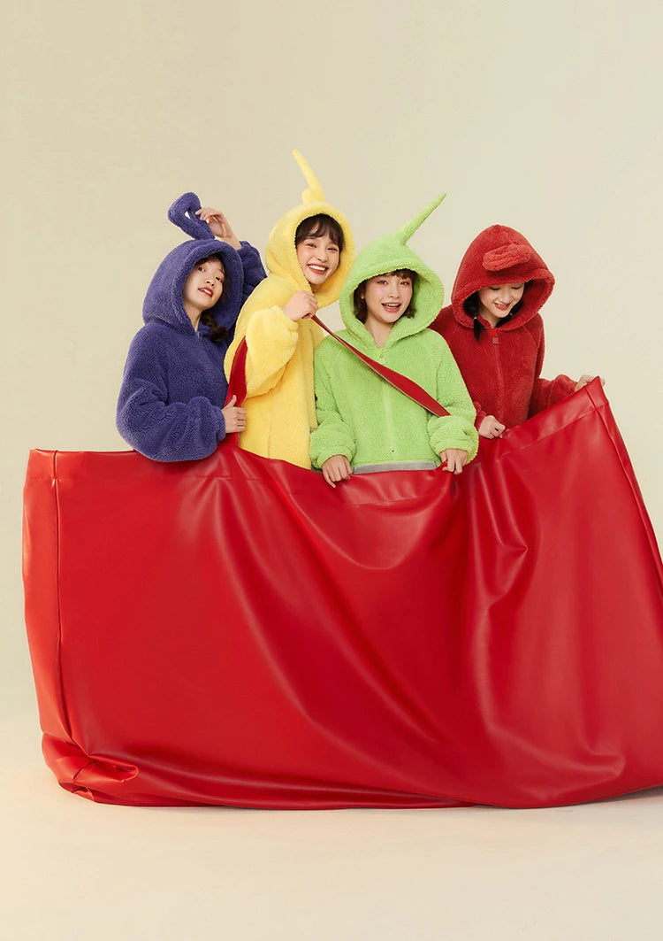 Adults Kids Onesies Soft Long Sleeves Pajamas Dipsy Tinky Winky Po Lala Costumes Home Clothes Women Unisex Homewear