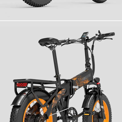 LANKELEISI X2000MAX E-Bicicletta per adulti 2000W 48V20AH City Ebicycle Pneumatico da 20 pollici Non pieghevole Strumento LCD Bicicletta elettrica