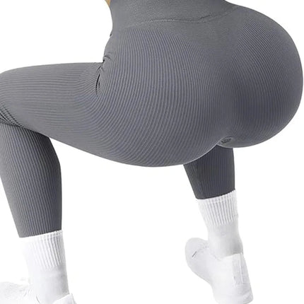 Women Yoga Pants High Waisted Sport Gym Fitness Leggings Women Seamless Female Legging Tummy Control Running Tights PlatiNum