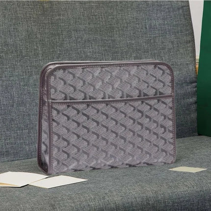 Borsa a tracolla unisex in vera pelle, borsa multifunzione da portare sotto il braccio, borsa portadocumenti portatile per viaggi d'affari