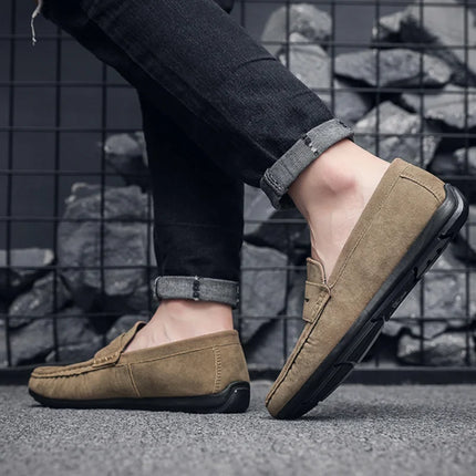 Scarpe casual da uomo Mocassini estivi Mocassini da uomo Tempo libero Appartamenti antiscivolo Leggero Morbido Slip on Scarpe da guida Sapatenis Masculino