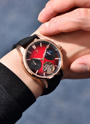 PAGANI DESIGN 41MM Orologio da uomo Orologio meccanico automatico di lusso Orologio da pilota impermeabile in acciaio inossidabile da 100 m PDYS021