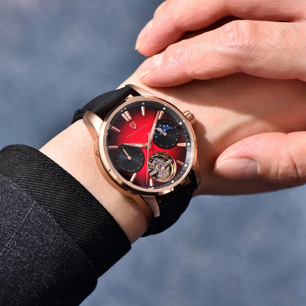 PAGANI DESIGN 41MM Orologio da uomo Orologio meccanico automatico di lusso Orologio da pilota impermeabile in acciaio inossidabile da 100 m PDYS021