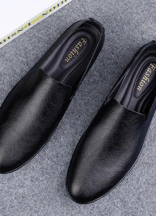 Scarpe da uomo in vera pelle Casual formali mocassini da uomo mocassini estate italiana traspirante Slip on scarpe da barca maschili Over Size 50 51
