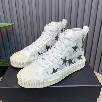 High top canvas shoes for men, 2026 new spring versatile shoes, men's casual board shoes, women's blue canvas shoes
