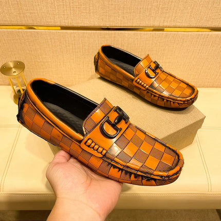 Mocassini in vera pelle da uomo design mocassino slip on morbido piatto scarpe casual da uomo guida calzature maschili scarpe da barca fatte a mano