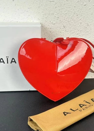 Borsa a tracolla a cuore in vera pelle, modello basic alla moda, nuova collezione 2026, per tutti i giorni, con tracolla regolabile, sottile, graziosa, da viaggio, per donna