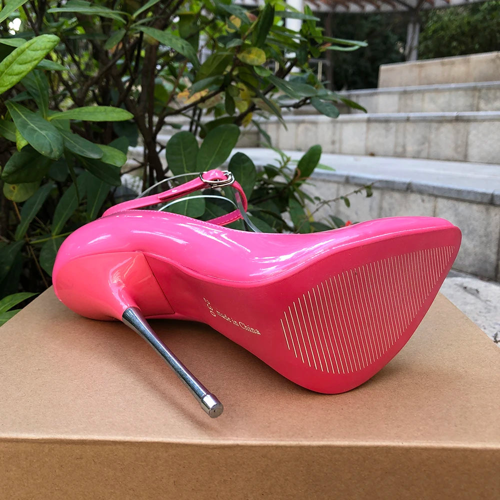 Customize 16cm Extreme Metal High Heels Stilettos Sexy Women Solid Black Red inside Pumps Party Unisex Man Shoes Crossdresser