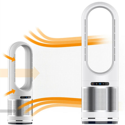 Ventilatore da 46 pollici Ventilatore da pavimento intelligente con vento caldo e freddo Ventilatore da pavimento per la casa Ventilatore di raffreddamento con circolatore d'aria con telecomando silenzioso