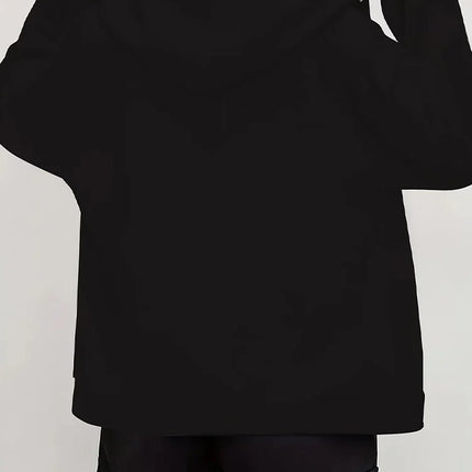 Harajuku Women's Sweatshirts Long Sleeve Zip-Up Casual Jacket with Cat Prints, Suitable for All Seasons Women'S Apparel Hoodie