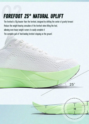 IRUNSVAN Surface 2000 Nylon Running Shoes for men Professional High Springback Training Women Outdoor Fitness Sport Shoes  ﻿ PlatiNum