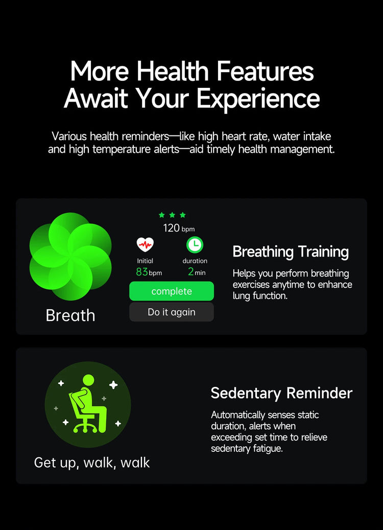 2026 Nuovo 650nm Terapia Laser Grassi nel sangue Acido urico Pressione sanguigna Smart Watch ECG + PPG Preciso Monitor di salute Smartwatch per gli uomini platinumshop