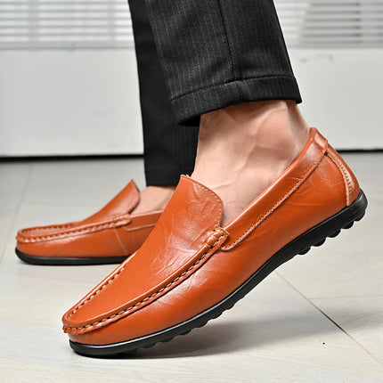 Scarpe Casual da Uomo in Pelle PU, Nuovi Arrivi, Mocassini Leggeri e Comodi, Scarpe da Guida e da Cerimonia, Slip-On