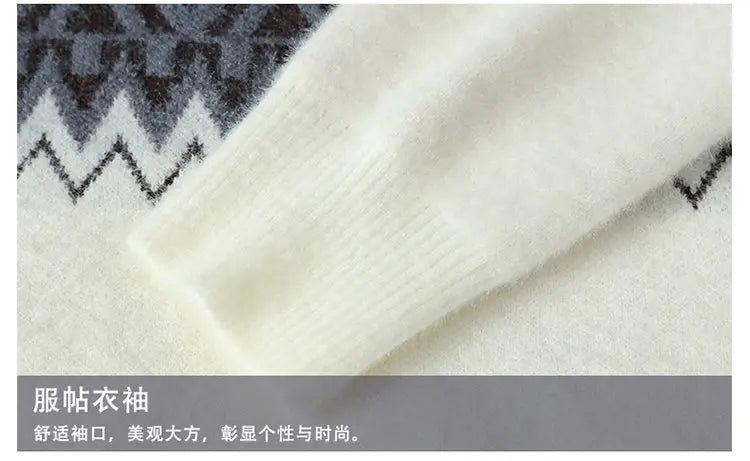 Sweaters men 2023 Winter new arrival thicken sweater Stripe pattern men fashion sweaters autumn Men's wool pullovers MY0799