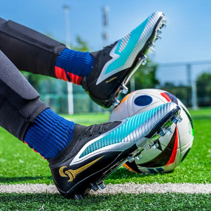 Nuovi Scarpini da Calcio per Uomo, Scarpe Sportive da Esterno per Ragazzi, Tacchetti Lunghi Antiscivolo Traspiranti, Scarpe da Calcio per Allenamento e Partite, Comode per Adulti