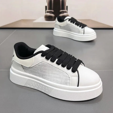 2025 New Men's Breathable Sneakers Fashion Trend Versatile Casual Shoes Thick soled Height Increasing Sports Running Shoes