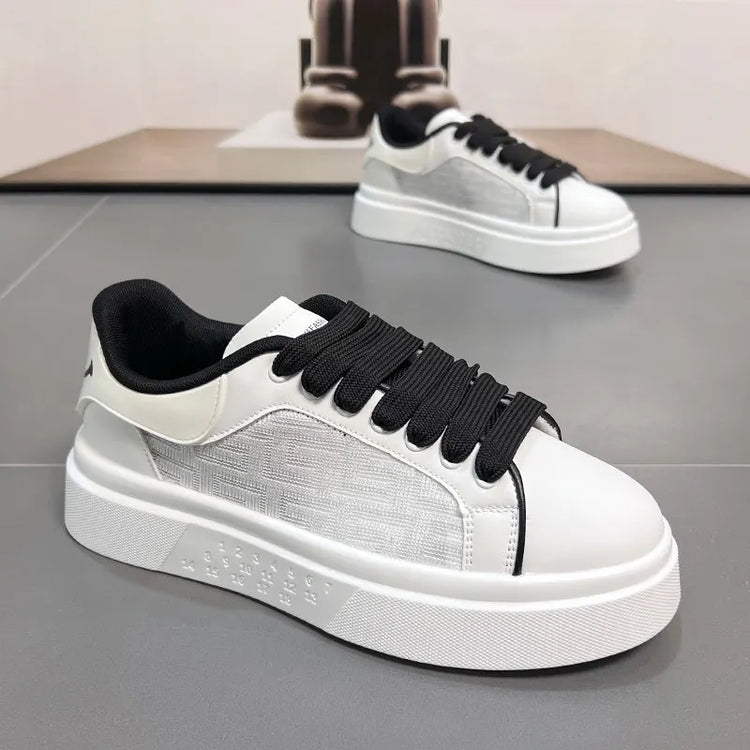 2025 New Men's Breathable Sneakers Fashion Trend Versatile Casual Shoes Thick soled Height Increasing Sports Running Shoes