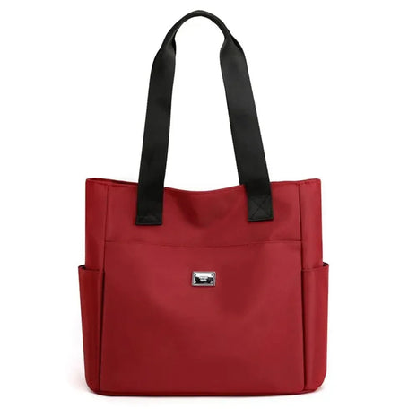 High Quality Large Capacity Handbag Tote Bags Lightweight Waterproof Nylon Shoulder Bag For Work School And Travel Shoulder Bags PlatiNum