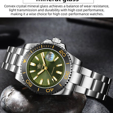 ADDIESDIVE 41MM Watch Men's AD2510 200m Waterproof Outdoor Sports Watch  Luminous Quartz Watch Relogios Masculino 316L Steel