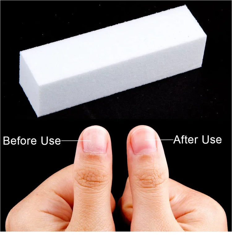 5/10/15/20Pcs Nail Buffer Professional Nail File Polisher Block Manicure Pedicure Files Sanding Polishing Sponge Nail Art tools 2028