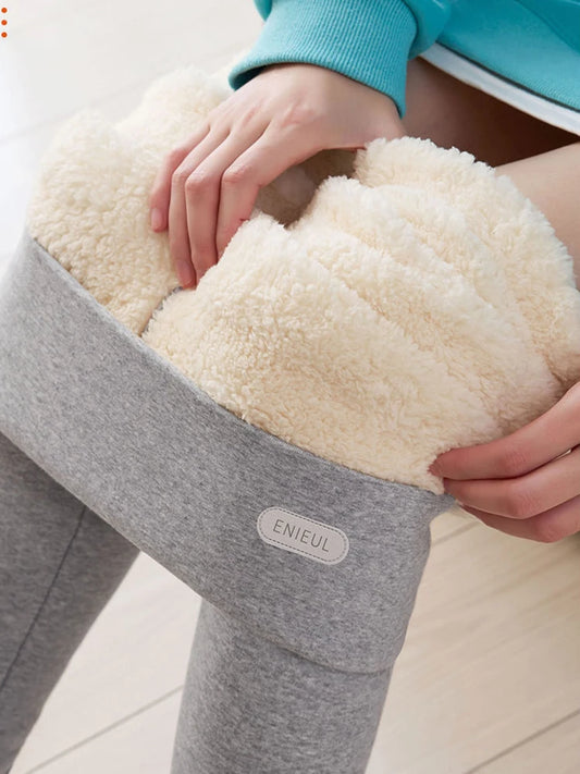 Women Winter Stretch Leggings High Waist Plush Leggings Thickened Keep Warm Leggings Woman Velvet Comfortable Thermal Leggins