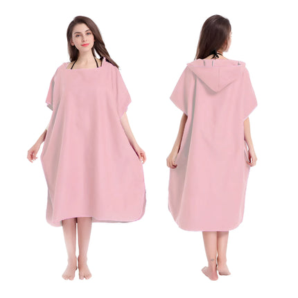 Asciugamano poncho da surf con cappuccio Asciugamano in spugna ad asciugatura rapida Cambio di copertura per adulti Surf Nuoto Spiaggia Sport acquatici Ocean Essential Acc