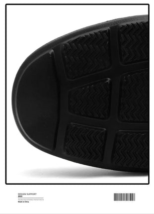 Mocassini Comodi da Uomo in Pelle, Scarpe Antiscivolo da Guida, Sandali Estivi, Zoccoli Casual con Punta Tonda, Scarpe da Lavoro Slip-on
