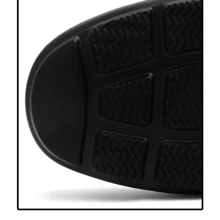 Mocassini Comodi da Uomo in Pelle, Scarpe Antiscivolo da Guida, Sandali Estivi, Zoccoli Casual con Punta Tonda, Scarpe da Lavoro Slip-on