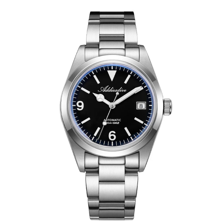 ADDIESDIVE AD2556 36mm Mechanical Automatic Watches Synthetic Sapphire Glass BGW9/C3 Super Luminous 100m Waterproof Men's Watch