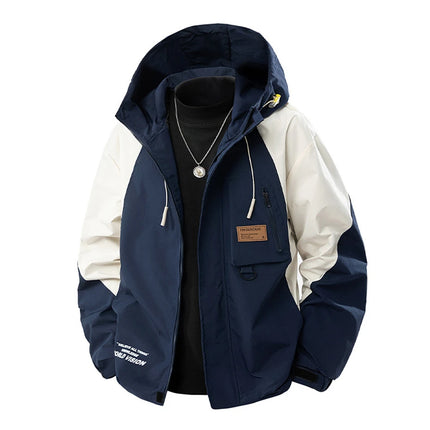 8XL Plus Size Windbreaker Jacket Men Spring Autumn Outerwear Fashion Casual Patchwork Jackets Coats Male Big Size 8XL