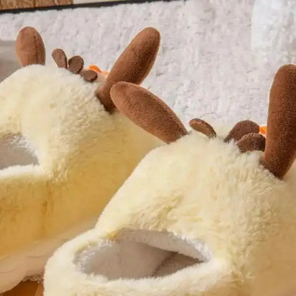 Anime Winter Plush Slippers Kuromi Hello Kitty Cinnamoroll Sanrioed Kawaii Cartoon Cute Indoor Thicken Warm Home Slippers