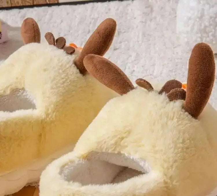Anime Winter Plush Slippers Kuromi Hello Kitty Cinnamoroll Sanrioed Kawaii Cartoon Cute Indoor Thicken Warm Home Slippers