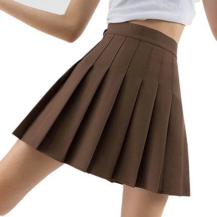 Harajuku kurzer Rock Neue koreanische Frauen High Waist Reißverschluss Schulmädchen karierter Plissee Mini sexy Preppy Stil Falda Mujer sexy