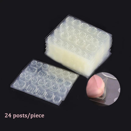 Double Side Nail Glue Sticker Adhesive Tabs for Fake Nails Supre Sticky Waterproof Breathable Nail Jelly Glue