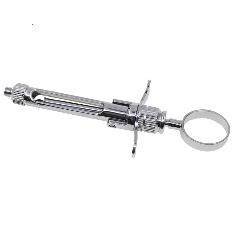 Dental Surgery Anesthesia Syringe Stainless Steel Aspirating Gun Syringe Dentist Surgical Injection Suction Instrument