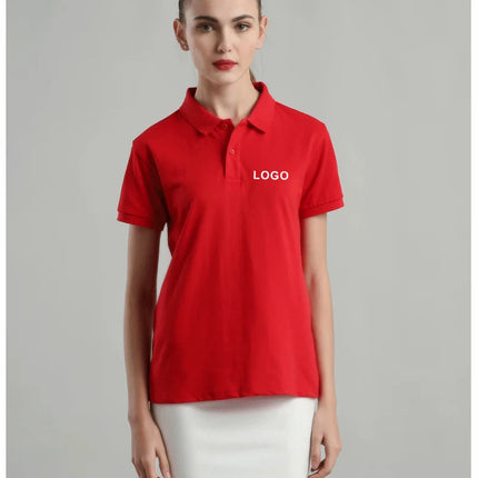 Summer Casual Polo Shirt Breathable Economical Custom Polo for Company Staff Work Polo Shirt with Custom Logo Print Embroidery