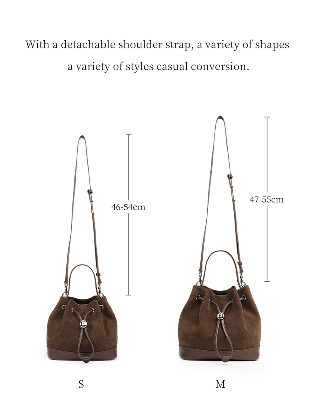 LA FESTIN Original New Women Bag Luxury Suede Bag Leather Handbag Winter Bags Fashion Shoulder Bag Bucket Bag Crossbody Bag