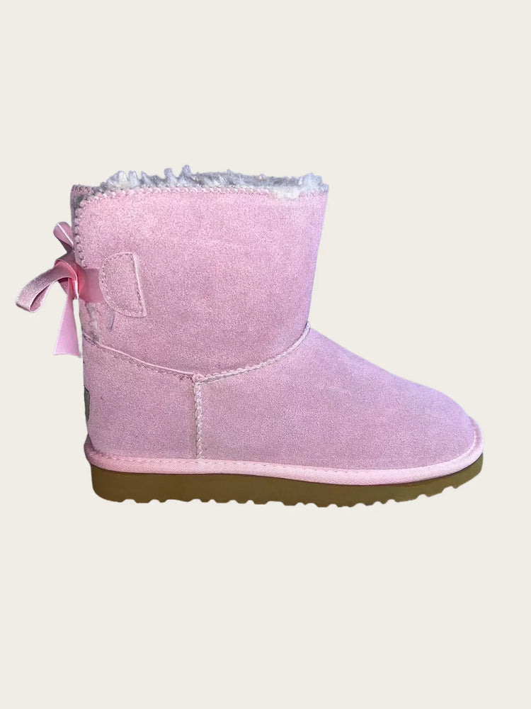 2026 Winter Boots Fur Ladies Snow Boots Real Sheepskin Wool Low-cut Warm Fur Shoes Man and Women Winter Short Boots Super Mini
