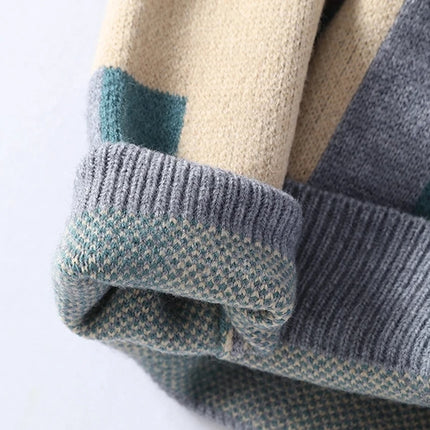 Fashion Fall Winter Japanese Style Turtleneck Sweater Men High End Mens Christmas Sweaters Thick Warm Striped Pullover
