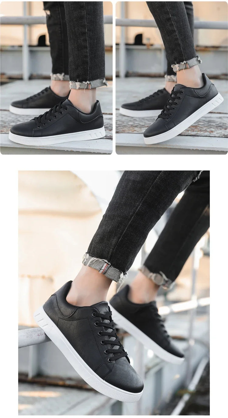 Casual Shoes Loafers British Leather Sneakers Flats Shoes Classic Men Leather Shoes Spring Summer New Trendy