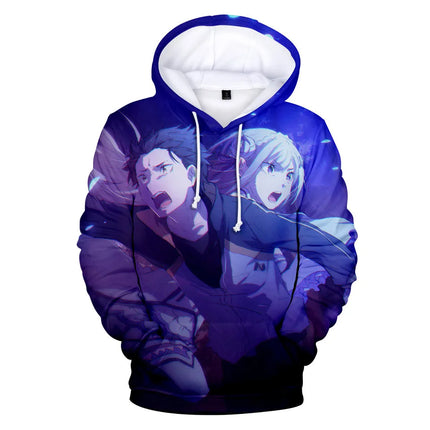 Harajuku Hip Hop Comfortable Re ZERO Rem Ram 3D print Hoodies Sweatshirts Men/Women Sweatshirt Adult/Child Casual Pullovers