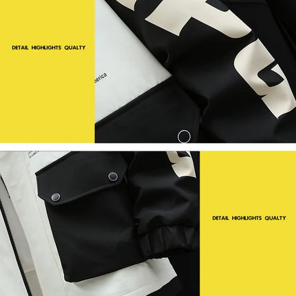 Spring Autumn Men Tracksuit Casual Joggers Hooded Sportswear Jackets Pants 2 Piece Sets Hip Hop Running Sports Suit