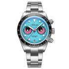 ADDIESDIVE VK64 Quartz Wristwatch Ceramic Bezel Chronograph Calendar Luxury Wristwatches Eyes Dial Bubble Mirror Glass Watches