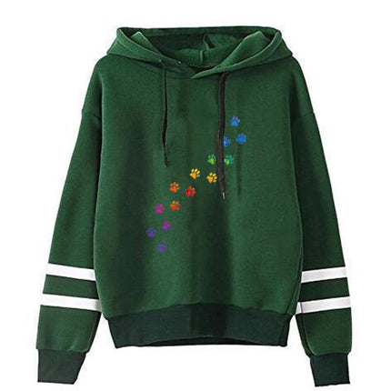 Fashion Autumn And Winter Cat Print Hoodie Sweater Men And Women Pullover Casual Top