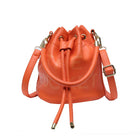 Spring New Fashion Letter PU Leather Bucket Bag Women Simple City Style Shoulder Handbag Trendy Crossbody Satchel Handbag PlatiNum