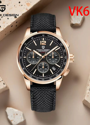Orologio al Quarzo da Uomo Pagani Design VK63, 41MM, Vetro Zaffiro, Impermeabile 10 Bar, Sportivo, Reloj Hombre