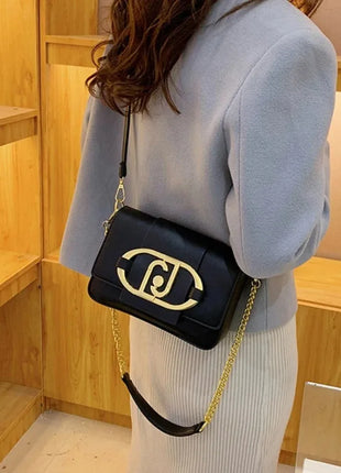 Borsa a tracolla da donna 2026 di nuova moda con catena, stile retrò, grande capacità, versatile, da portare sotto il braccio o a tracolla, piccola borsa quadrata